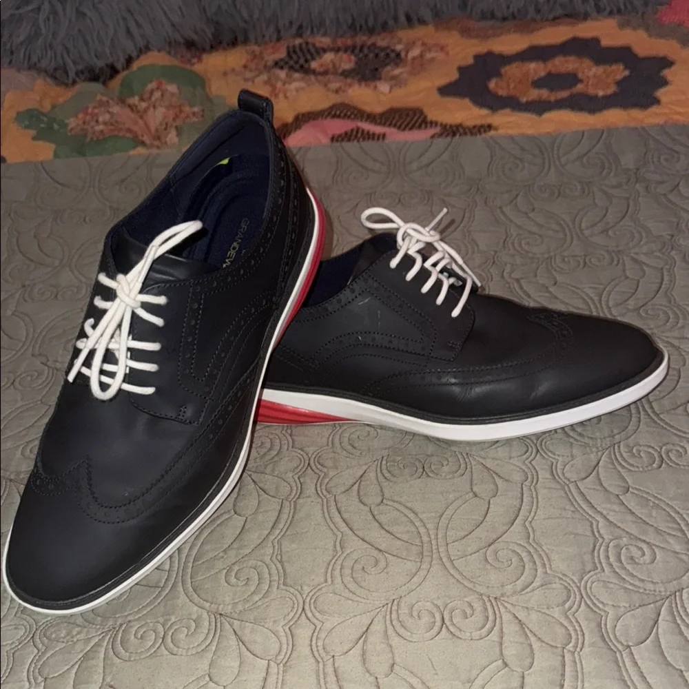 Men's Cole Haan Black and White Shoes